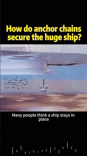 How do anchor chains secure the huge ship? #knowledge #science