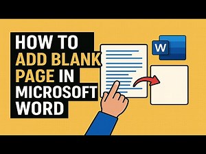How To Add Blank Page In Microsoft Word | Insert A Blank Page In Word
