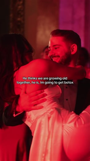 Cheers to forever together and young 🤭 #wedding #couplescomedy #jokes #fypage