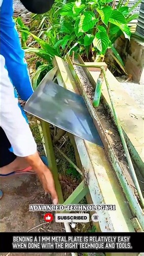 How to Bend a 1mm Metal Plate Easily!! #shorts #innovation #innovative