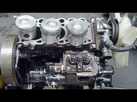 WHY HARD STARTING K3E MITSUBISHI ENGINE MT18 TRACTOR CHANGE 3 PISTON AND RINGS