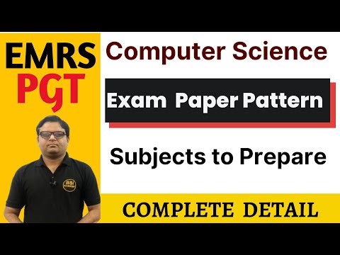 EMRS PGT Computer Science Exam Paper Pattern 2023 | How to Prepare for EMRS PGT Computer Science