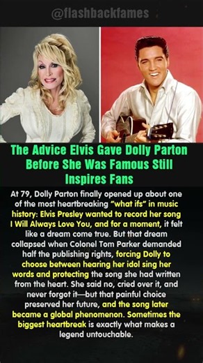 The Advice Elvis Gave Dolly Parton Before She Was Famous Still Inspires Fans #shorts