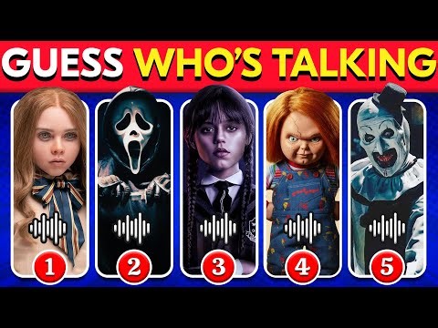 Guess The HORROR MOVIE Character by Their Voice 😱🔪 Ghostface, Chucky, Wednesday, M3GAN and more!