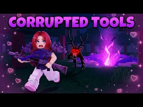 Surviving HARD MODE using CORRUPTED TOOLS in 99 NIGHTS IN THE FOREST