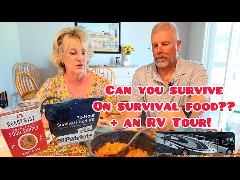 “Survival Food” Taste Test and A Quick RV Tour!