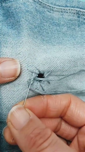 To fix a small round hole, start by creating a framework