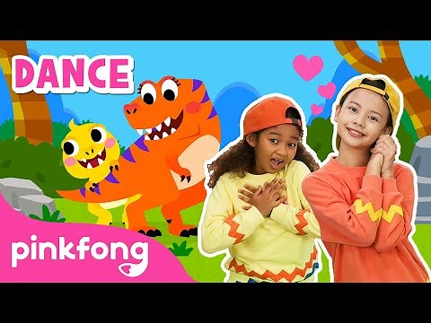 [4K] Baby T-Rex | Dance Along | Kids Rhymes | Let's Dance Together! | Pinkfong Songs