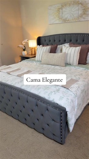 Cama elegante de terciopelo: diseño cómodo y resistente