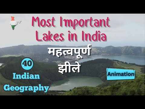 Most Important Lakes in India | भारत की सबसे महत्वपूर्ण झीले | Indian Geography Animation by Ravi