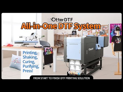 Otter All-In-One DTF Printer System! Printing, Shaking, Curing, Purifying & Press!