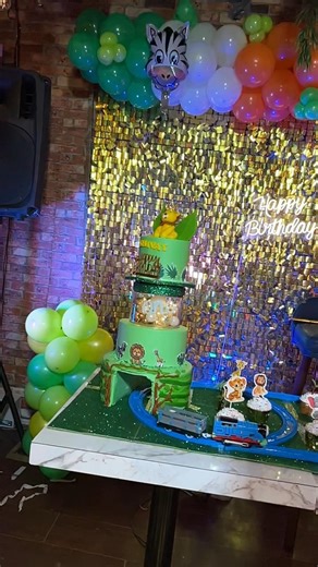 Train Birthday Theme Cake @onlinecakencr #traincake #jungle #trending #running #cake #fondant