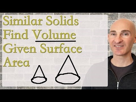 Similar Solids Find Volume Given Surface Area