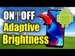 How to Turn ON or OFF adaptive Brightness on Android Device (Best Method)