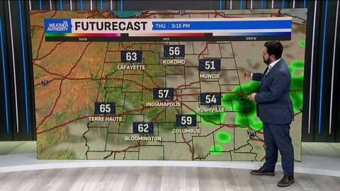 Winter weather heading out of central Indiana