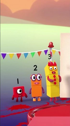 Bunte Mathematik – Teil 6 ❤️ | Lernen Sie mit der Zahl Drei zu zählen | Numberblocks #shorts