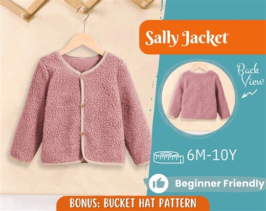 Jacket Sewing Pattern for Kids, Jacket Pattern, Kids Pattern, PDF Pattern, Beginner Pattern, Sewing Pattern Toddlers, Jacket Kids Pattern - Etsy