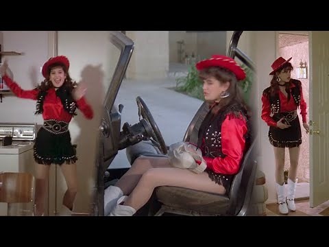 Teri Hatcher really great pantyhose scenes from the 1987 TV series MacGyver s02e13