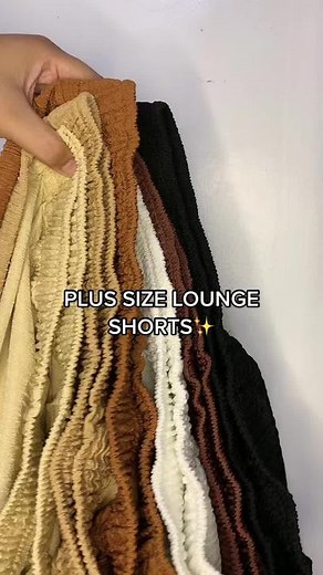 Stylish Plus Size Lounge Shorts for 30-45 Waistline | Curvy Fashion
