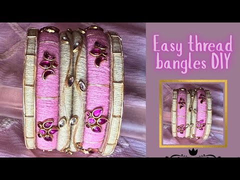 Beautiful cotton thread bangles making at home | Handmade Jewellery Tutorial
