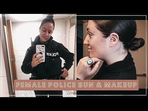 FEMALE POLICE OFFICER HAIRSTYLE & NO MAKEUP MAKEUP