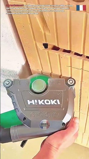 Rainureuse HiKOKI CM5MA – Des saignées parfaites pour câbles à travers les murs en brique