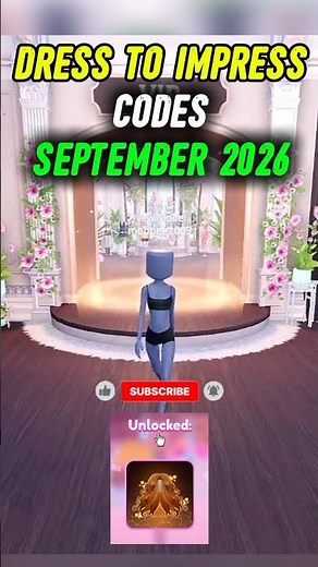 ALL WORKING CODES FOR DRESS TO IMPRESS IN SEPTEMBER 2026 | ROBLOX DTI CODES #roblox #dresstoimpress