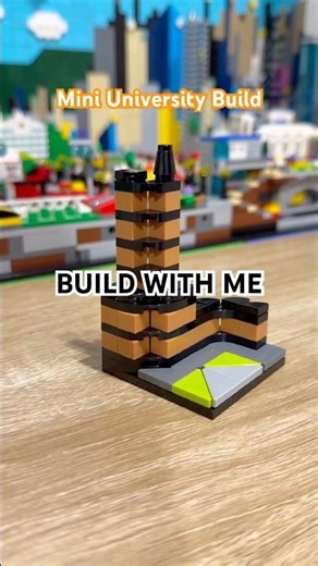 🎓 Mini/Micro University Campus Build! #lego #minibuild #minicity #microscale #legocity #shorts