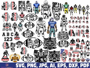 Football Player Svg Png, Custom Football Png, Football Designs, Football Png, Football Svg, Svg Football, Two Football Players Svg Bundle - Etsy