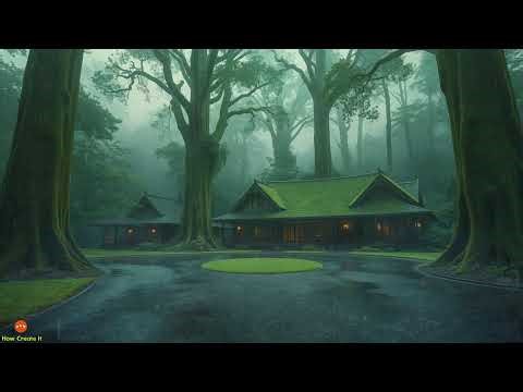 Heavy Rain Sound For Deep Sleep Featuring Long Steady Downpour & Relaxing Nature Atmosphere Tonight