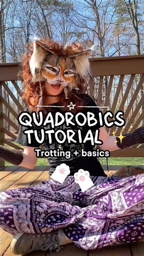 Quadrobics tutorial!! #therian #therianthropy #quadrobics #furry #alterhuman #funny #catmask