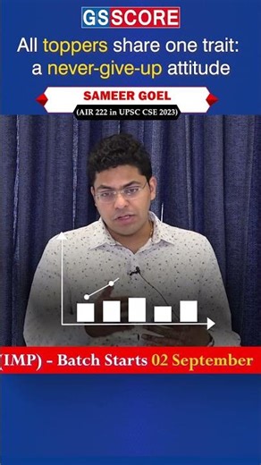 From Struggle to Success: UPSC Toppers’ Never Quit Mindset #upsc #gsscore