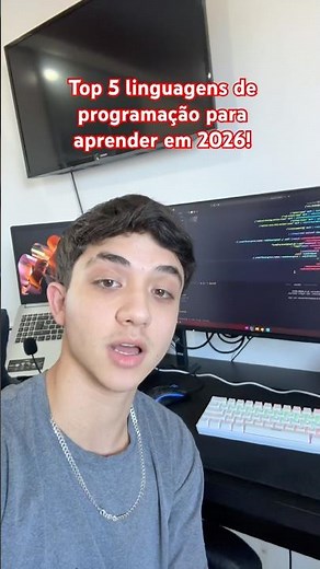 As 5 melhores linguagens de programação! #programação #python #java #javascript #typescript