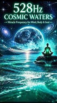 528Hz Cosmic Waters 🌊 Miracle Frequency for Mind, Body & Soul