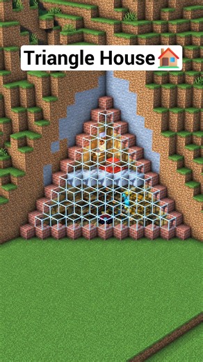 Minecraft Triangle House🏠 #minecraft