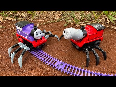 merakit thomas hantu laba-laba, thomas monster laba-laba dan thomas train laba-laba