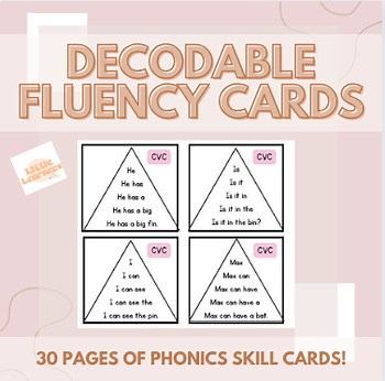 Decodable Fluency Activity, Reading Pyramids, 1st Grade Reading Centers, SOR