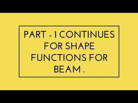 Part 2: Hermite Shape Functions for Beam | Finite Element Analysis for Structural Engineering