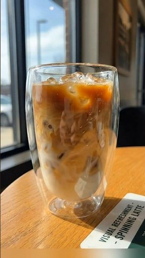 ​The Most Satisfying Iced Coffee! ☕🧊 #asmr #shorts