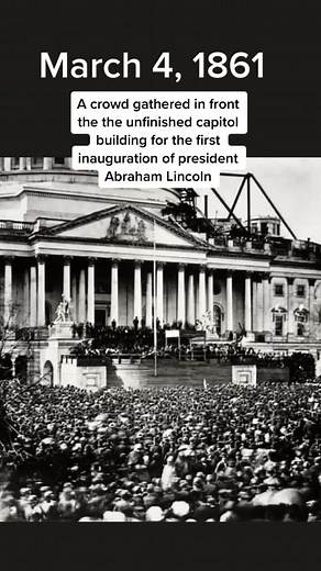 1861 Lincoln’s first inauguration #history #historytok #civilwarseattle #ushistory #abrahamlincoln