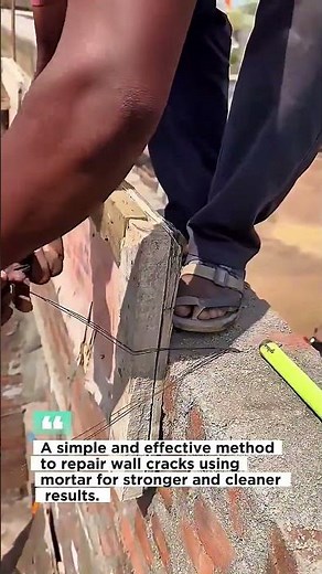 Smart Wall Crack Repair Technique Using Mortar – Strong and Clean Finish