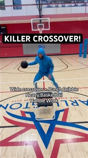 Nasty Wide Crossover Into Punch Dribble | Elite Ball Handling Footwork 🔥🏀