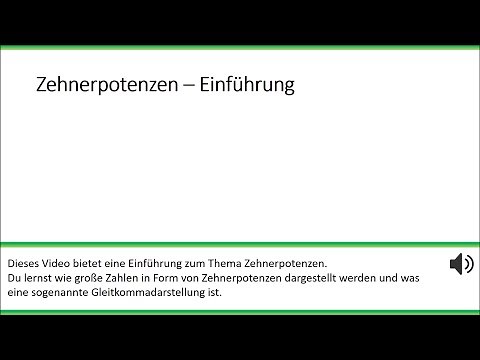 Mathe: Zehnerpotenzen und Gleitkommadarstellung einfach und kurz erklärt