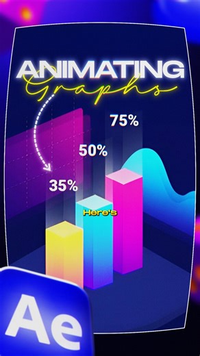 Animating Graphs in After Effects Like a Pro 🔥 #shorts