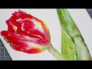 Tulip Watercolor Painting Tutorial for Beginners