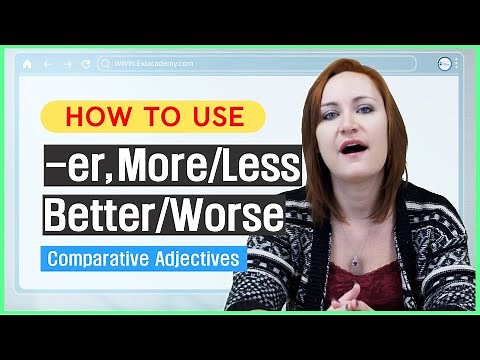 How to use -er, More, Less, Better, Worse #1 | Learn English | Beginner | Comparative Adjectives