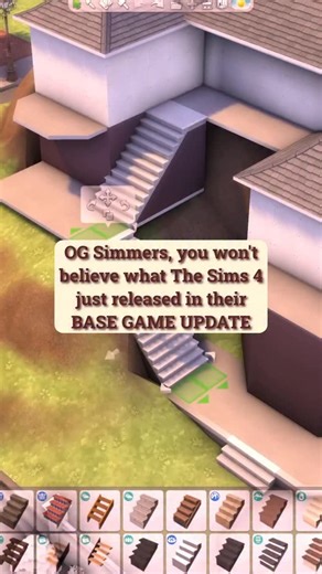 wasabisimmer on Instagram: "After 12 YEARS of The Sims 4, we finally got flared stairs in the base game! 🎉 Thanks @thesims 💚 Here’s a guide on how to use them! ✨ Save this for later 🫶🏻 Sims 4, Sims 4 build, Sims 4 builder, Sims 4 building tutorial, Sims 4 building tips, Sims 4 experience, Sims 4 relatable #sims4 #sims4build #sims4update"