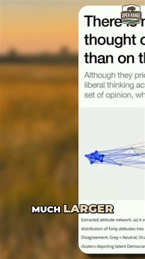 Ever wonder about the differences in opinion across the political spectrum? A look at the data reveals that while the left shows remarkably similar viewpoints, the right is significantly more diverse and varied. See the graph for yourself. #PoliticalAnalysis #LeftVsRight #OpinionDiversity #PoliticalScience #DataVisualization | Open Range