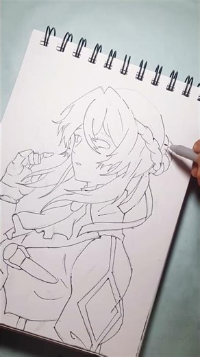 voilet evergarden line art #animedrawing #animeart