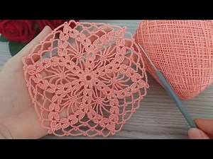💐 Crochet Lace Flowers in 5 Steps! 😍 Perfect for Dresses, Bags & Home Decor 🧶 Tığ İşi Dantel